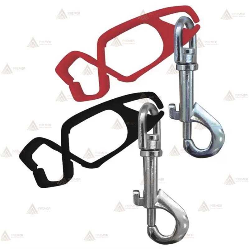Pinza porta guantes con mosquetón   -40 pinzas-