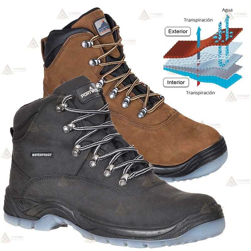 Bota de seguridad con membrana impermeable y transpirable S7