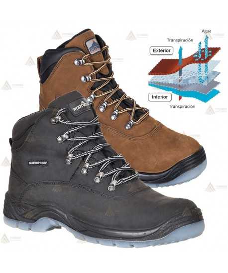 Bota de seguridad con membrana impermeable y transpirable S7