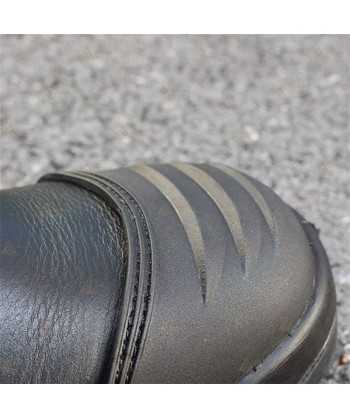 Botas táctica de piel flor de seguridad con cremallera y cordura S3 HRO