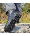 Botas táctica de piel flor de seguridad con cremallera y cordura S3 HRO