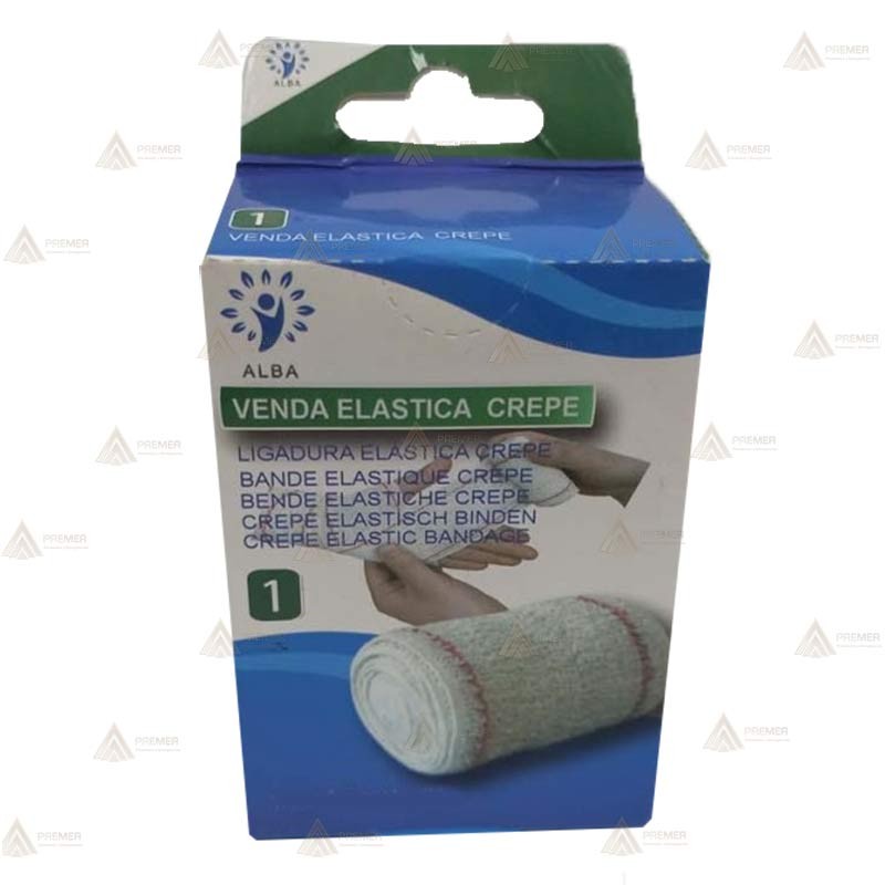 Venda elástica de Crepé de 4m. x 15 cm en paquete individual (18 unidades)