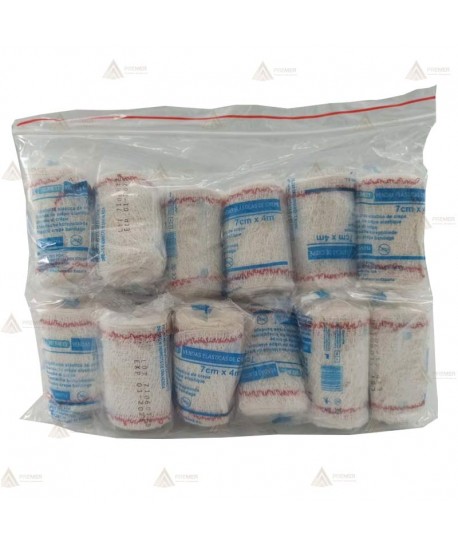 Vendas elásticas de Crepé de 4m. x 7 cm (480 unidades)