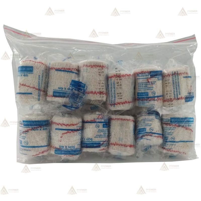 Vendas elásticas de Crepé de 4m. x 5 cm (720 unidades)