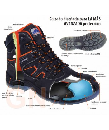 Bota de seguridad no metálica, con membrana S3 WR HRO SRC E A