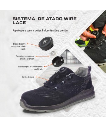 Botas de seguridad ESD y no metálicas S3S ESD SR FO
