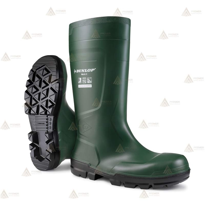 Bota de agua de con puntera y plantilla de seguridad S5 de Dunlop