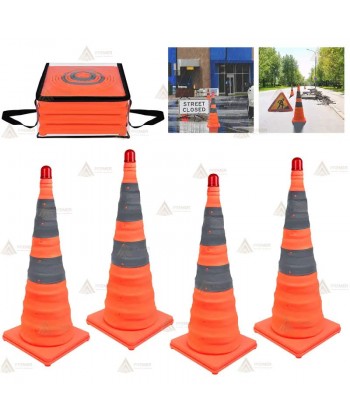 Cono plegable para controles policiales de 70 cm