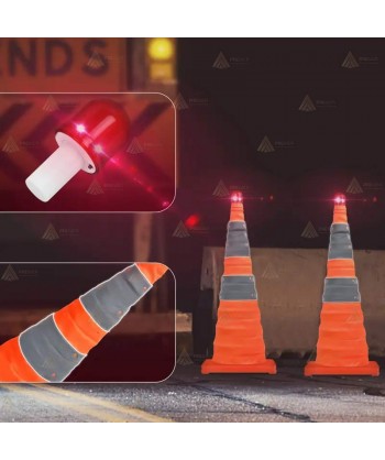 Cono plegable para controles policiales de 70 cm