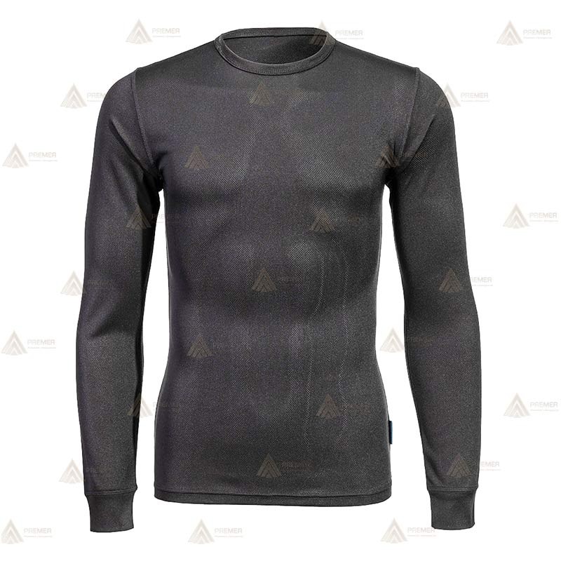 Camiseta térmica económica con tejido transpirable -Unisex- color negro