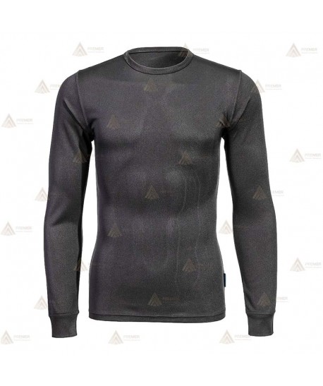 Camiseta térmica económica con tejido transpirable -Unisex- color negro
