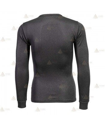 Camiseta térmica económica con tejido transpirable -Unisex- color negro