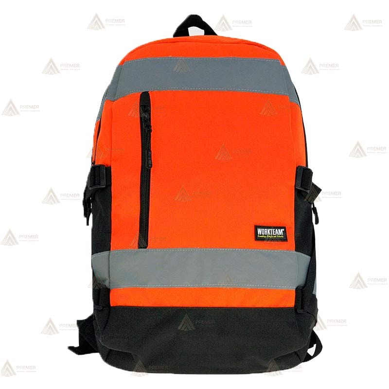 Mochila porta equipaciones en naranja alta visibilidad  (25 Litros)