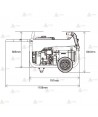 Generador trifásico a gasolina de 8.000W (10 KVA) BENTAYGA-S