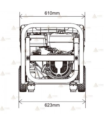 Generador trifásico a gasolina de 8.000W (10 KVA) BENTAYGA-S