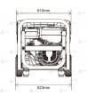 Generador trifásico a gasolina de 8.000W (10 KVA) BENTAYGA-S