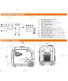 Generador Inverter insonorizado a gasolina de 5.500W con control remoto