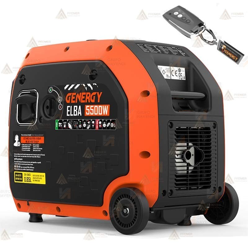 Generador Inverter insonorizado a gasolina de 5.500W con control remoto