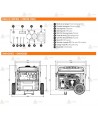 Generador monofásico Inverter a gasolina 4T (10.000W) con control remoto