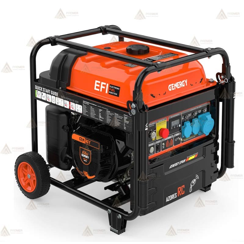 Generador monofásico Inverter a gasolina 4T (10.000W) con control remoto