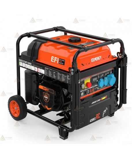 Generador monofásico Inverter a gasolina 4T (10.000W) con control remoto