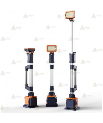 Torre telescópica portátil de iluminación led (4.000 lúmenes)