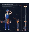 Torre telescópica portátil de iluminación led (12.000 lúmenes)