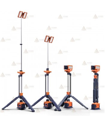 Torre telescópica portátil de iluminación led (14.000 lúmenes)