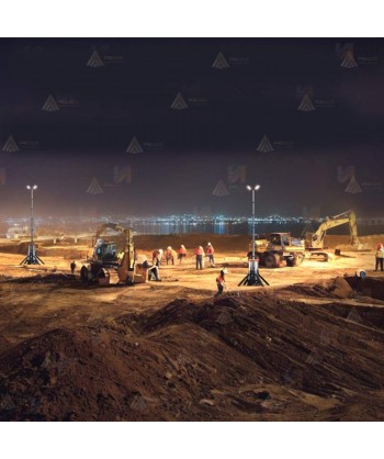 Torre telescópica portátil de iluminación led (33.000 lúmenes)