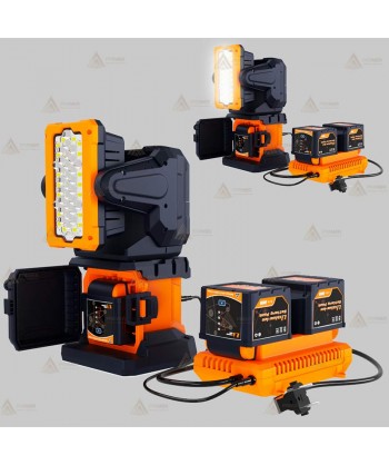Foco de iluminación portátil led con control remoto  (12.000 lúmenes)