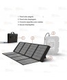 Panel solar plegable y portátil FS8-200 para maletas de carga TKC-9H