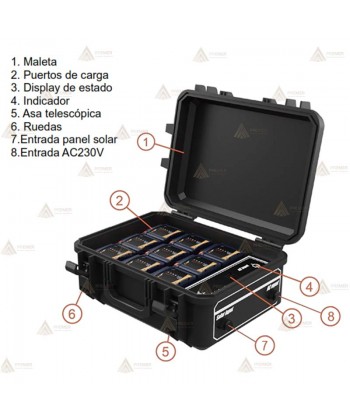 Maleta de carga para Baterías D24-100 y D24-500 para trípodes