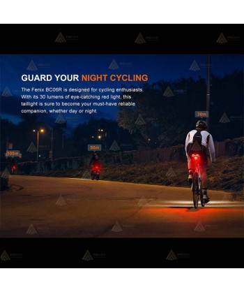 Luz trasera para bicicleta Fenix BC06R (90 lúmenes)