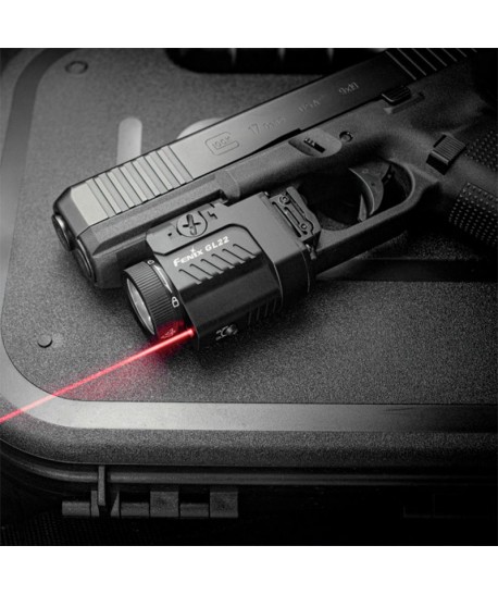 Linterna táctica de 750 lúmenes y con láser rojo para policía