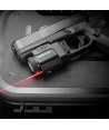 Linterna táctica de 750 lúmenes y con láser rojo para policía