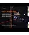 Linterna táctica de 750 lúmenes y con láser rojo para policía