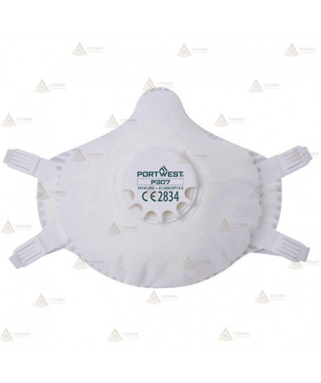 Mascarilla dolomita reutilizable con válvula tipo FFP3 R D (5 unid.)