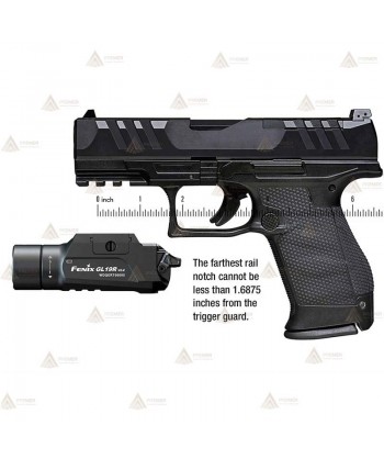 Linterna táctica para arma con 1200 lúmenes para policía