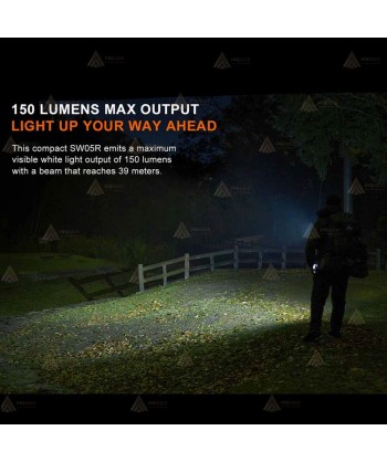 Linterna con cabezal giratorio Fenix SW05R-RED - 150 lúmenes