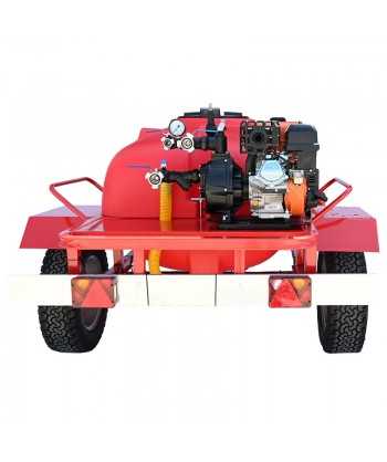 Remolque contra incendios con motobomba HONDA 340 L/min y 5,5 Bar.