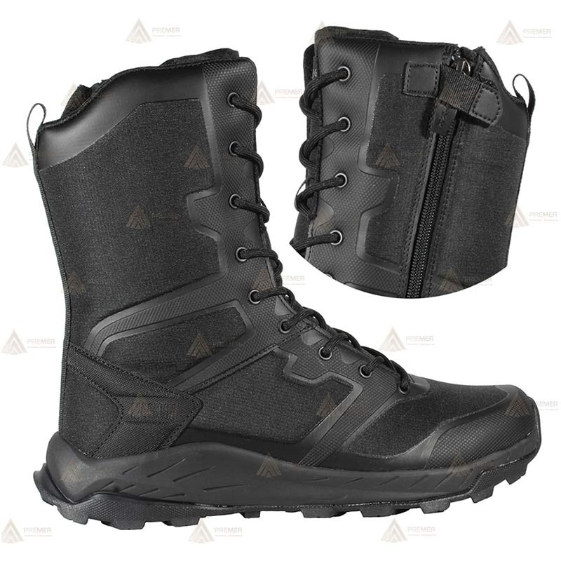 Bota Magnum MEGA TACTICAL HI PLUS SIDE ZIP de caña alta para policía