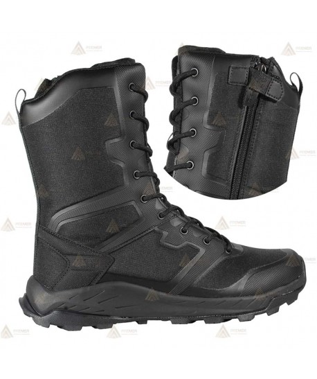Bota Magnum MEGA TACTICAL HI PLUS SIDE ZIP de caña alta para policía