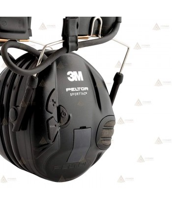 Orejeras electrónicas 3M PELTOR SportTac con cazoletas rojas y negras (SNR 26dB)