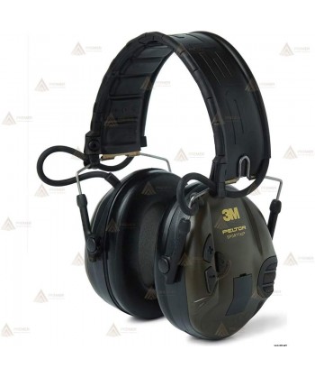 Orejeras electrónicas 3M PELTOR SportTac con cazoletas rojas y negras (SNR 26dB)