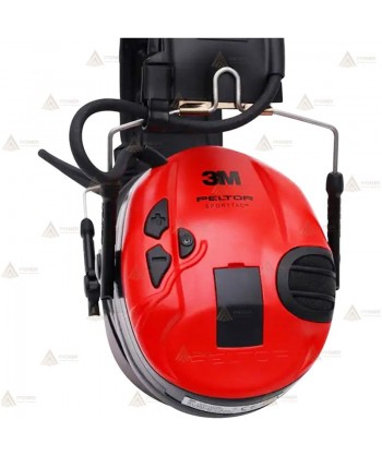 Orejeras electrónicas 3M PELTOR SportTac con cazoletas rojas y negras (SNR 26dB)