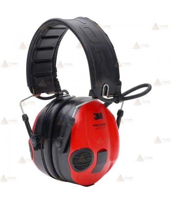 Orejeras electrónicas 3M PELTOR SportTac con cazoletas rojas y negras (SNR 26dB)