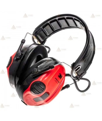Orejeras electrónicas 3M PELTOR SportTac con cazoletas rojas y negras (SNR 26dB)