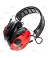 Orejeras electrónicas 3M PELTOR SportTac con cazoletas rojas y negras (SNR 26dB)