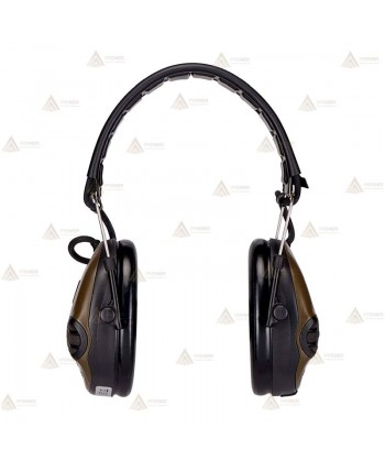Orejeras electrónicas 3M PELTOR SportTac con cazoletas verdes y naranjas (SNR 26dB)