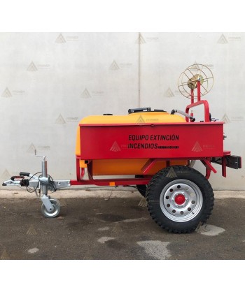 Remolque contra incendios con motobomba HONDA de 10 Bar - 500 lit/mi para Aeródromo y Helipuerto.